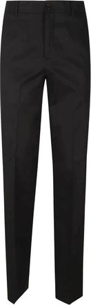 Philipp Plein Pantaloni in Crepe Sartoriali a Gamba Larga - - Trousers - Uomo - Nero - XL