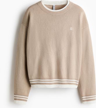 H&M Pullover im Lagenlook - Brown