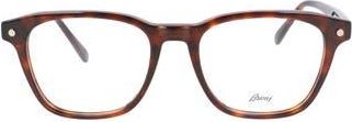 Brioni Fashion 51mm Square Optical Glasses in Havana Havana Transparent at Nordstrom Rack