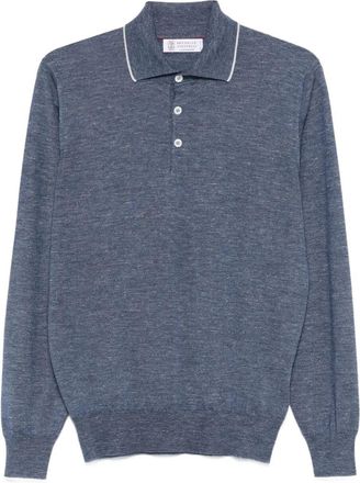 Brunello Cucinelli Long Sleeve Polo