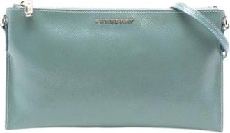 Burberry Pre-owned Cross Body Bags, female, Green, Size: ONE SIZE Pre-owned Leather Crossbody Bag