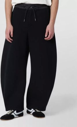 sacai curved leg trousers