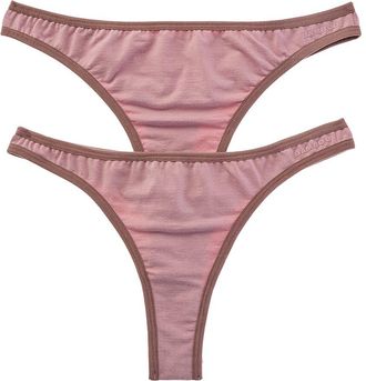Bambooa Bamboo Set Of 2 Seamless Cheeky Thong