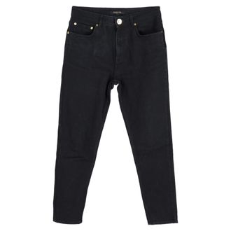Mother Of Pearl High Waisted Jeans in Black Cotton