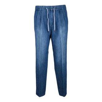Brunello Cucinelli Jogger Sweatpants - - Trousers - Uomo - Blu - M