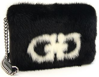 Ferragamo Fur Leather Shoulder Bag (Pre-Owned)