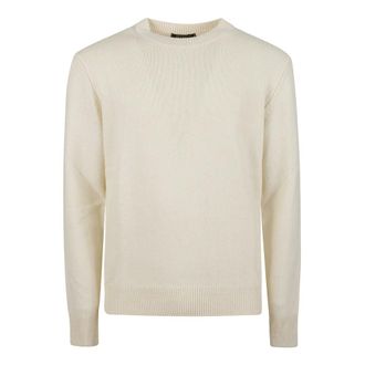 Aragona Jersey de Cuello Redondo - Knitwear - Hombre - Blanco - 2XL