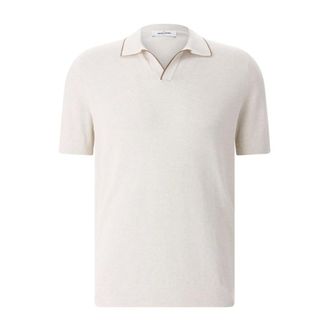 Gran Sasso Polo Shirts, male, Beige, Size: 3XL Polo Shirt