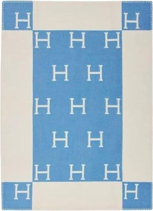 Herm&egrave;s Blue and Cream Avalon Baby Blanket