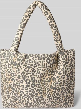 Studio Noos Handtasche mit Label-Stitching in Sand, Größe 1