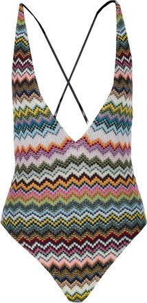 Missoni Costume da bagno con motivo a zigzag - Nero