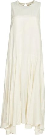 P.A.R.O.S.H. Parosh Kleedjes Cream - Dames - Maxi kleedjes - Beige - S - Kleedjes