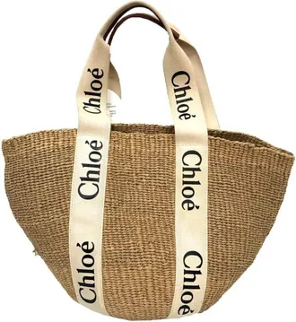 Chlo&eacute; Beige Ivory Paper Basket (Pre-Owned)