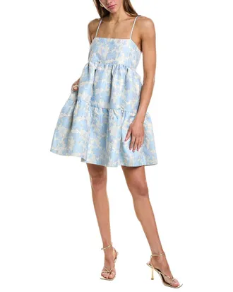 endless rose Endless Rose Floral Jacquard Mini Dress