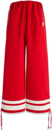 Gucci Dames, Broeken, Rood, Maat: XS Katoen