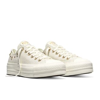 Converse Sneakers CHUCK TAYLOR ALL STAR LIFT OX SHINY HEATHERED CANVAS STUDS