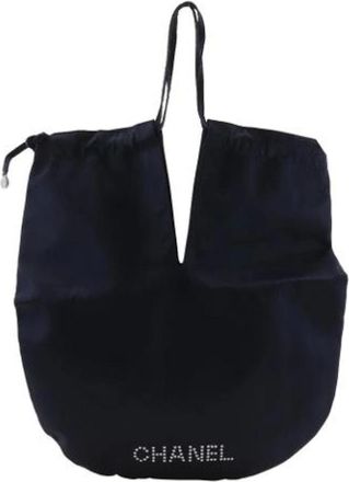 Chanel Pre-owned Bucket Bags, female, Black, Size: ONE SIZE Pre-owned Satin Bucket Bag