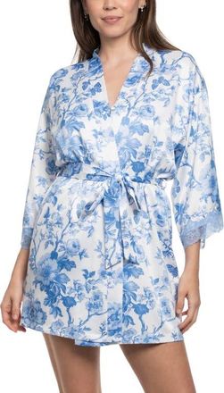 In Bloom by Jonquil Molleigh Toile Print Satin Wrap in Ivory at Nordstrom, Size X-Small