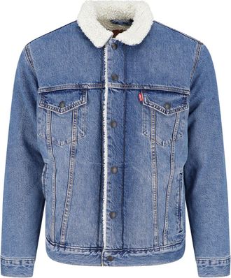 Levi's Blue Sherpa Trucker Denim Jacket