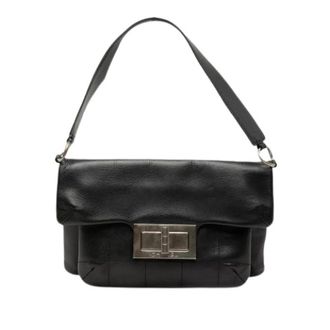 Chanel Pre-owned Shoulder Bags, female, Black, Size: ONE SIZE Pre-owned Flap Shoulder Bag