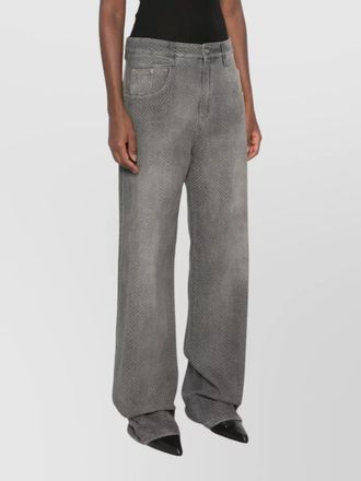 Ermanno Scervino herringbone baggy jeans