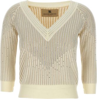 Ermanno Scervino Rhinestone Sweater