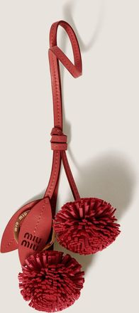 Miu Miu Trick leather keyring