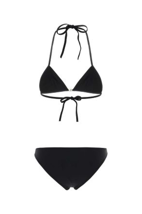 Gucci Womens Black Stretch Nylon Bikini Completi Suits