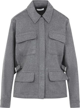 Co Workwear Shirt Jacket - Dames - Jassen - Grijs - Maat: XS Wol