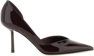 Le Silla Maroon Slip On Pumps