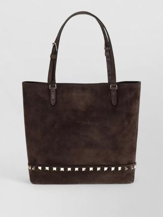 Valentino Garavani rockstud small leather tote bag