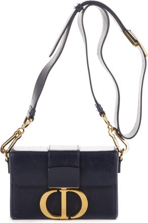 Dior Pre-owned Womens Montaigne Small Box Shoulder Bag - Blue/Navy - One Size