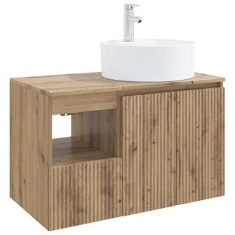 vidaXL Juego De Muebles De Ba&ntilde;o 2 Uds. Roble Artisan Vidaxl