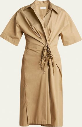 Dries Van Noten Delicky Wrap Midi Shirtdress