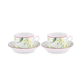 Ginori 1735 Empire Set of 2 Tea Cups with Saucer