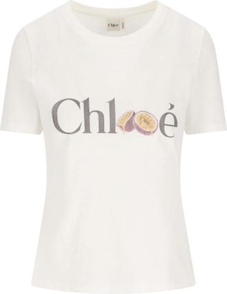 Chlo&eacute; White Logo T-Shirt