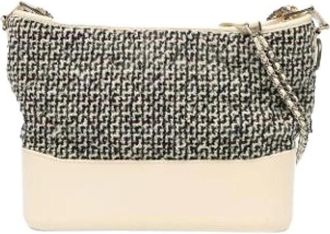 Chanel Pre-owned Gabrielle Crossbody Tas - Dames - Vintage Schoudertas - Beige - ONE Size - Leer - Vintage