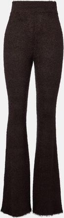 Loro Piana Pantaloni flared in seta e cashmere