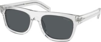 Prada Sunglasses, male, Gray, 55 MM, B12S Sunglasses