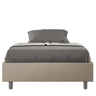 ITYhome Canap&eacute; abatible 120x190 cuero sint&eacute;tico gris paloma