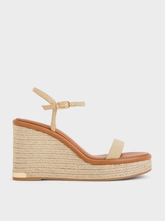 Charles & Keith Woven Espadrille Wedges
