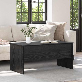 vidaXL Coffee Table Black oak 102 x 50.5 x 46.5 cm Engineered wood vidaXL