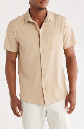 Hurley Tech Chambray Woven Shirt in Hazelnut at Nordstrom Rack, Size Medium