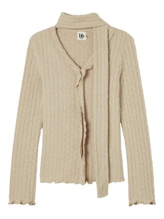 B+ab ruffled cardigan - Neutrals