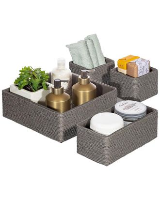 Sorbus Set Of 4 Rope Storage Baskets