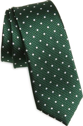 Tom Ford Microdot Silk Jacquard Tie in Forest at Nordstrom