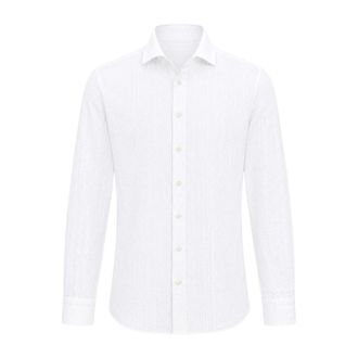 Bastoncino Casual Shirts - Heren - Zakelijke Overhemden - Wit - M - Overhemden