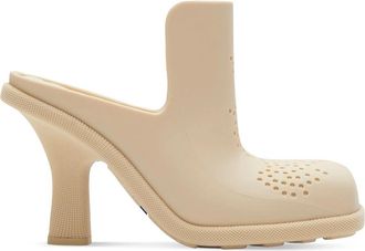 Burberry Highland Equestrian Knight Square-Toe Mules, Brand Size 36 ( US Size 6 )