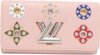 Louis Vuitton Pre-owned Wallets, female, Pink, Size: ONE SIZE Pre-owned Elegant Embellished Wallet Stylish Accessory Perfect for Carrying Essentials
