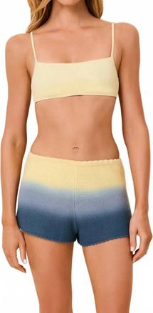 Solid & Striped Cleo Pull-On Shorts In Danish Butter